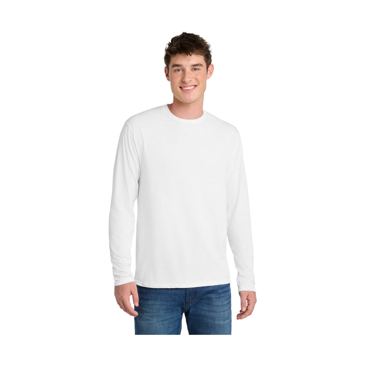Port & Co Men's Long Sleeve Performance Blend Tee