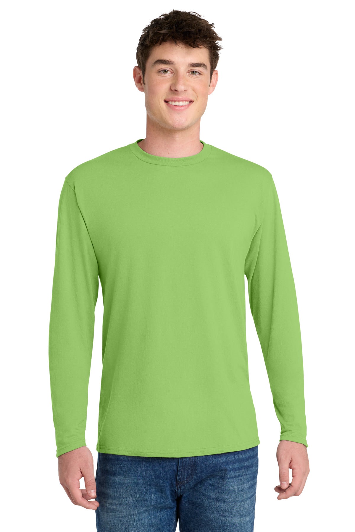 Port & Co Men's Long Sleeve Performance Blend Tee