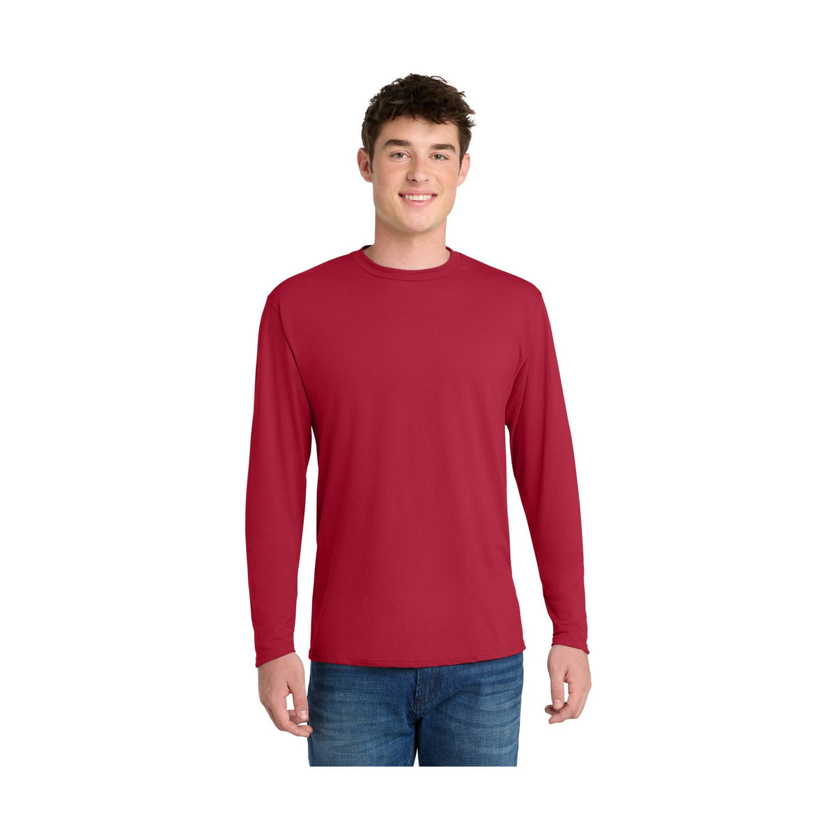 Port & Co Men's Long Sleeve Performance Blend Tee