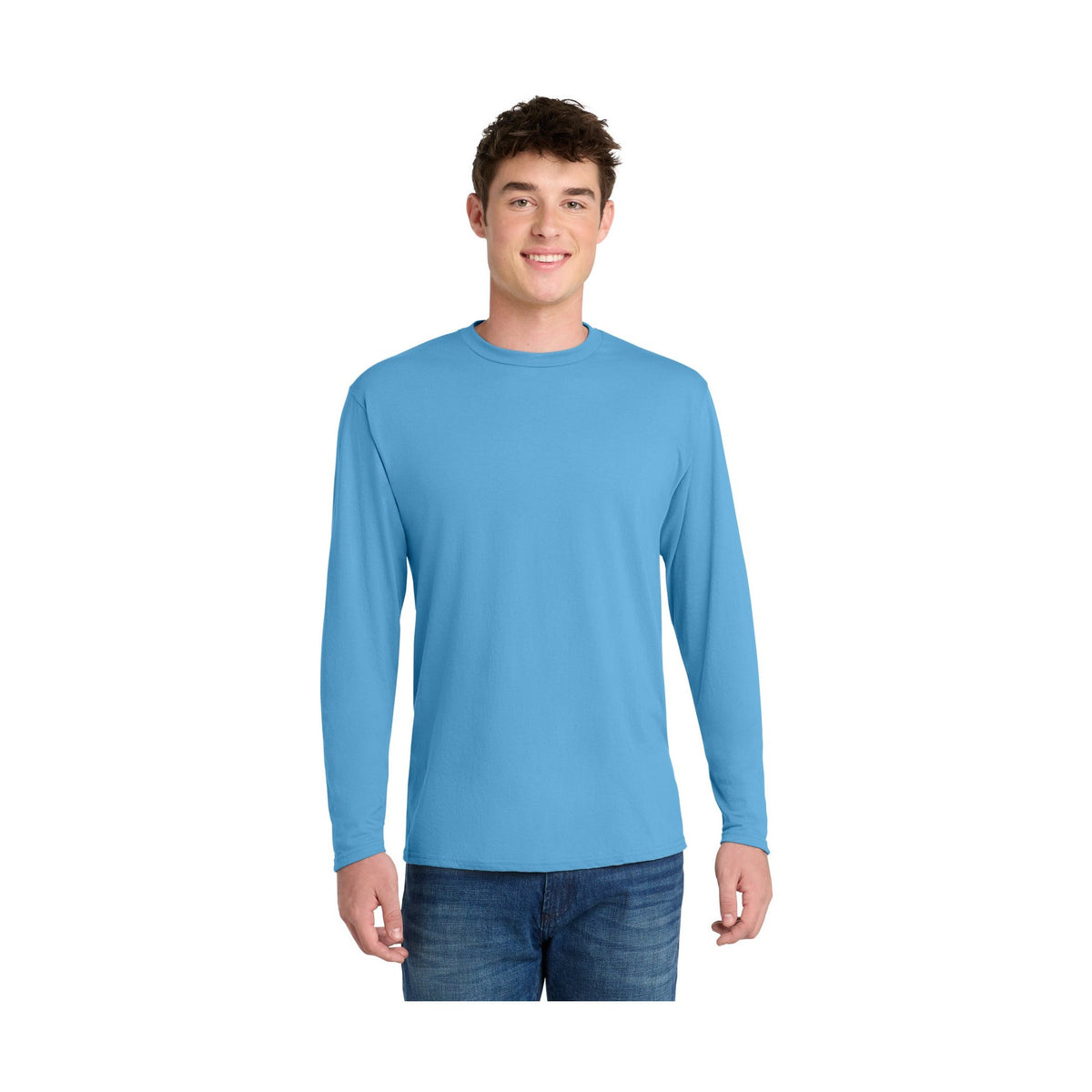 Port & Co Men's Long Sleeve Performance Blend Tee