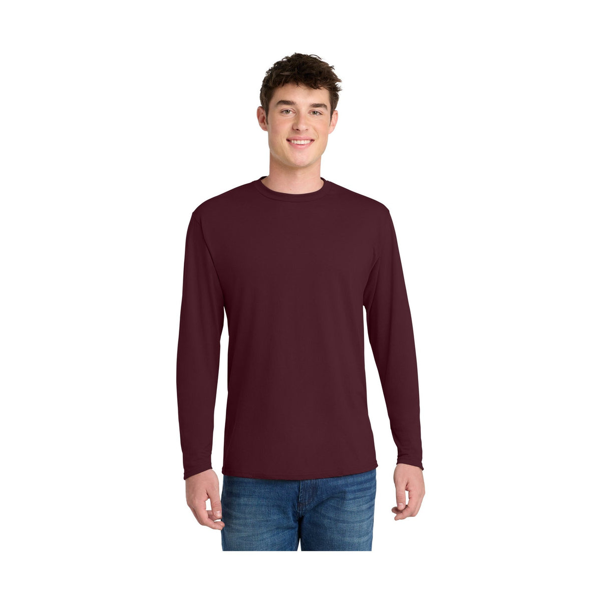 Port & Co Men's Long Sleeve Performance Blend Tee