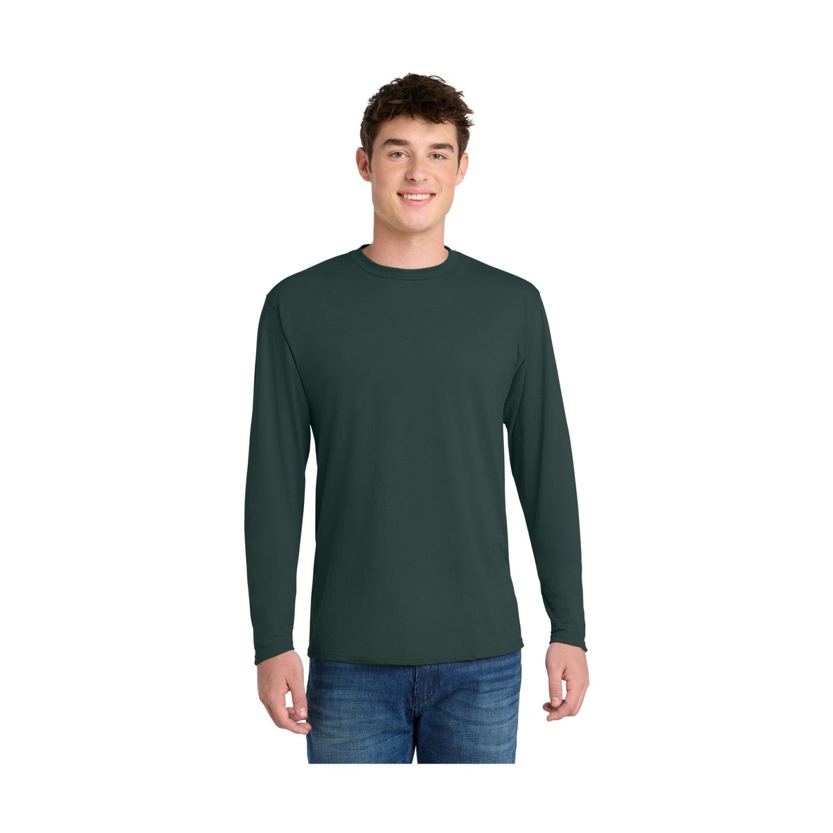Port & Co Men's Long Sleeve Performance Blend Tee