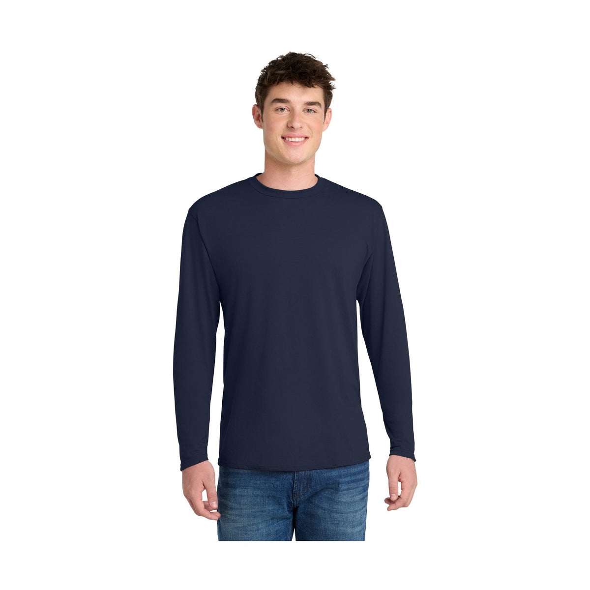 Port & Co Men's Long Sleeve Performance Blend Tee