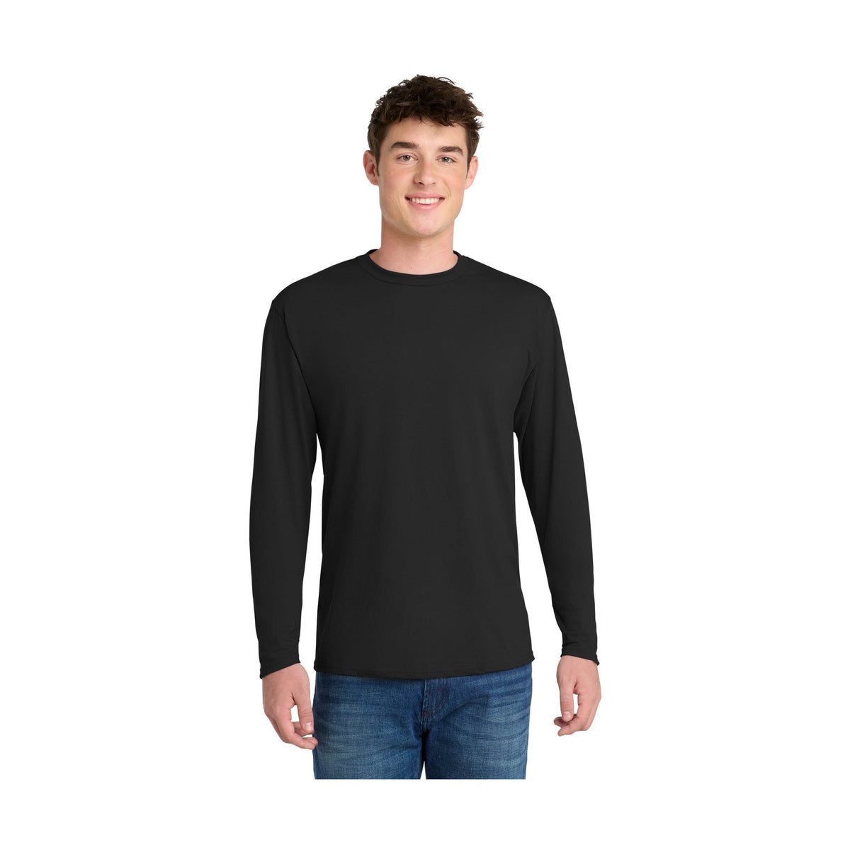 Port & Co Men's Long Sleeve Performance Blend Tee