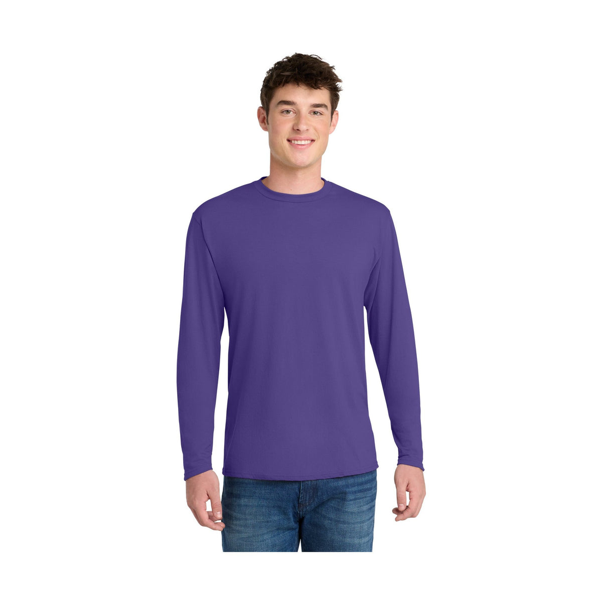 Port & Co Men's Long Sleeve Performance Blend Tee