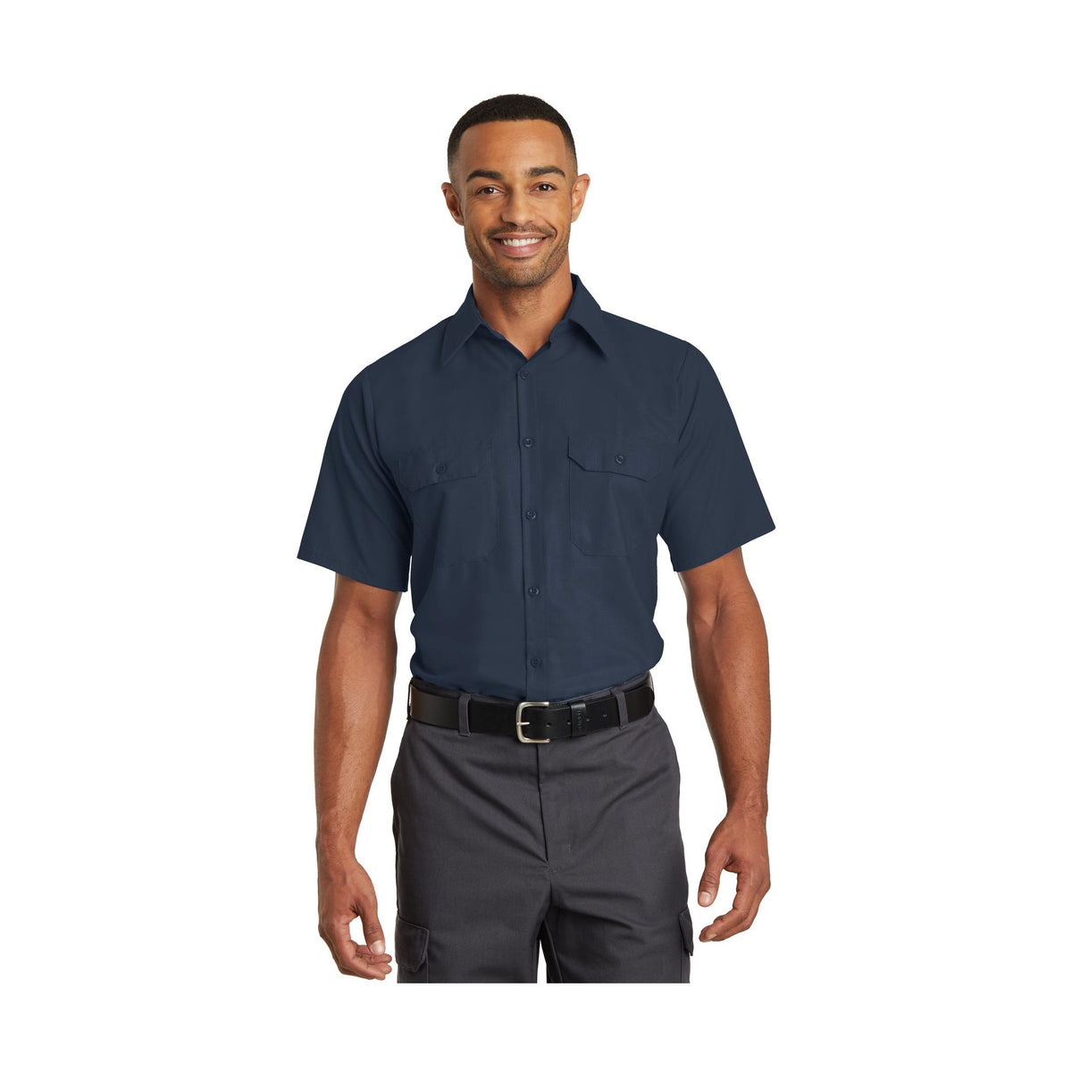 Red Kap Men's Short Sleeve Solid Ripstop Shirt