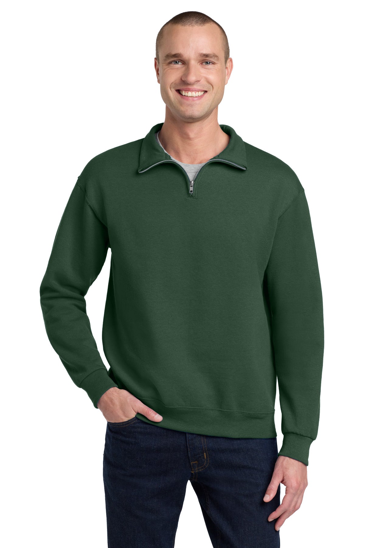 Jerzees Men's NuBlend 1/4-Zip Cadet Collar Sweatshirt