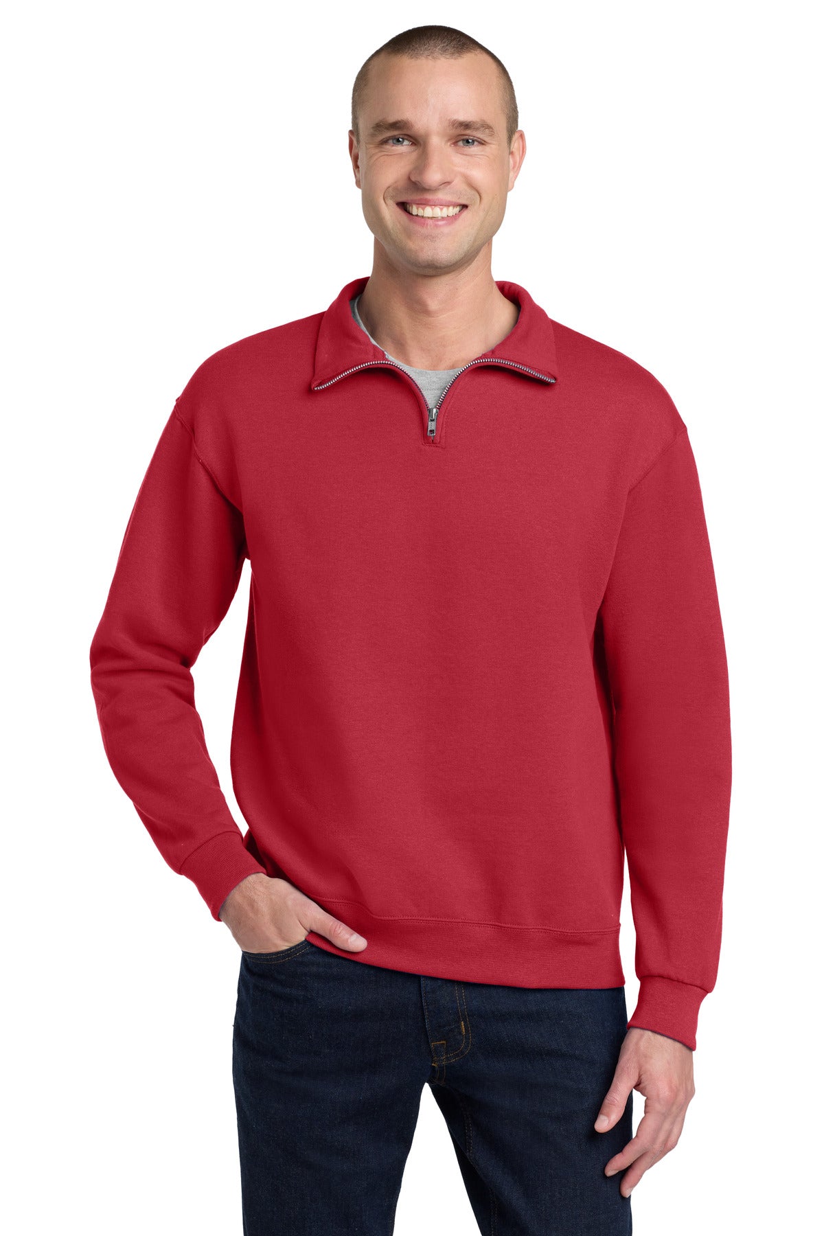Jerzees Men's NuBlend 1/4-Zip Cadet Collar Sweatshirt