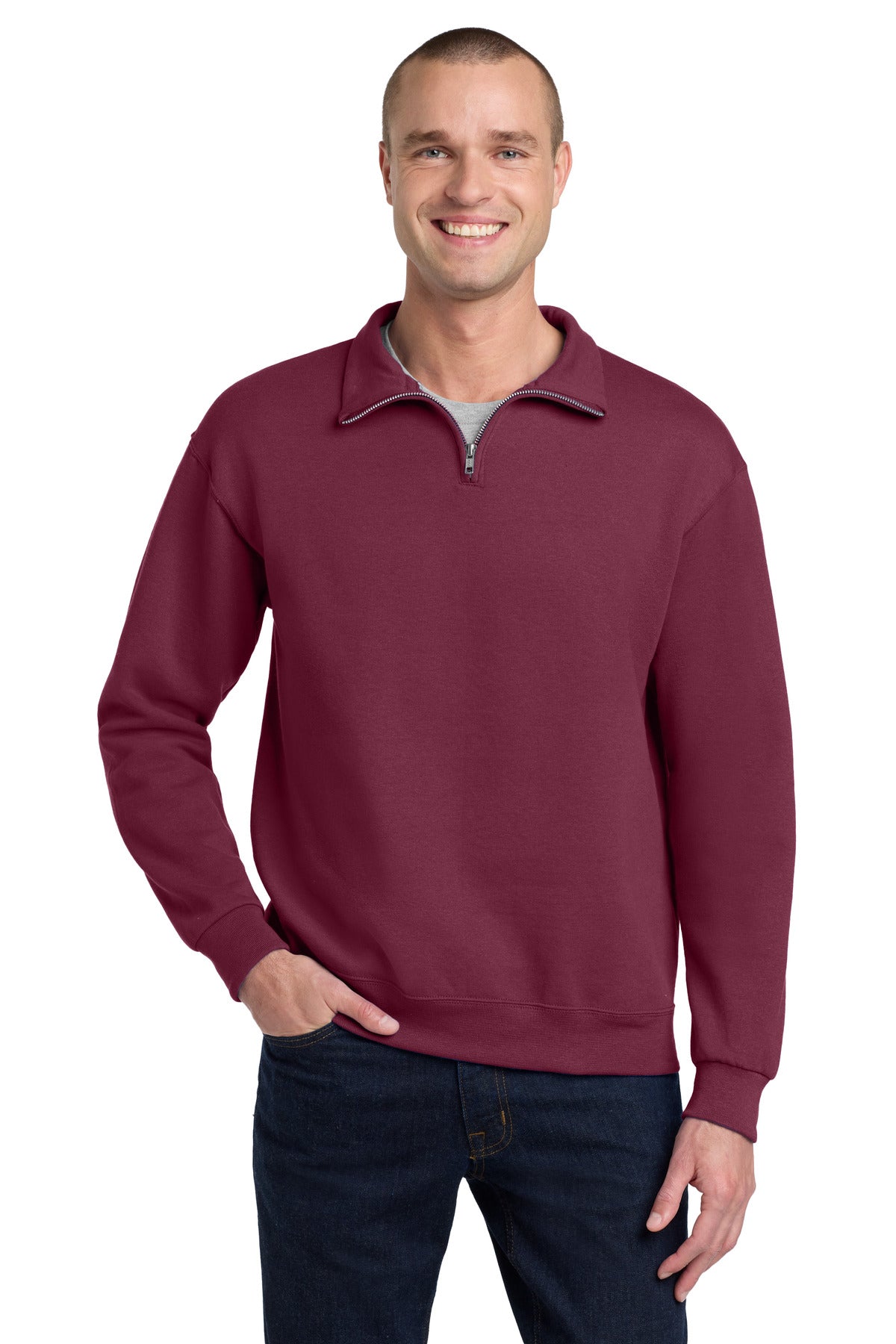 Jerzees Men's NuBlend 1/4-Zip Cadet Collar Sweatshirt