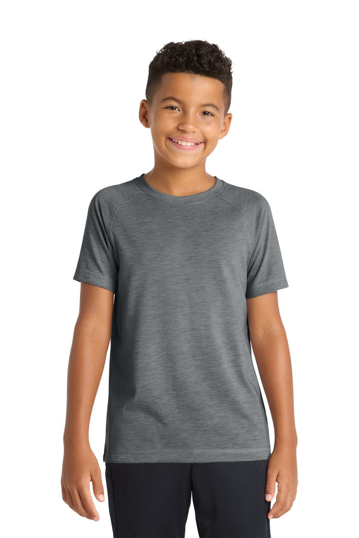 Sport-Tek Youth PosiCharge Tri-Blend Wicking Raglan Tee