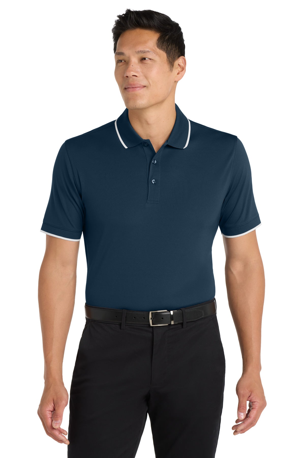 Port Authority Men's Dry Zone UV Micro-Mesh Tipped Polo
