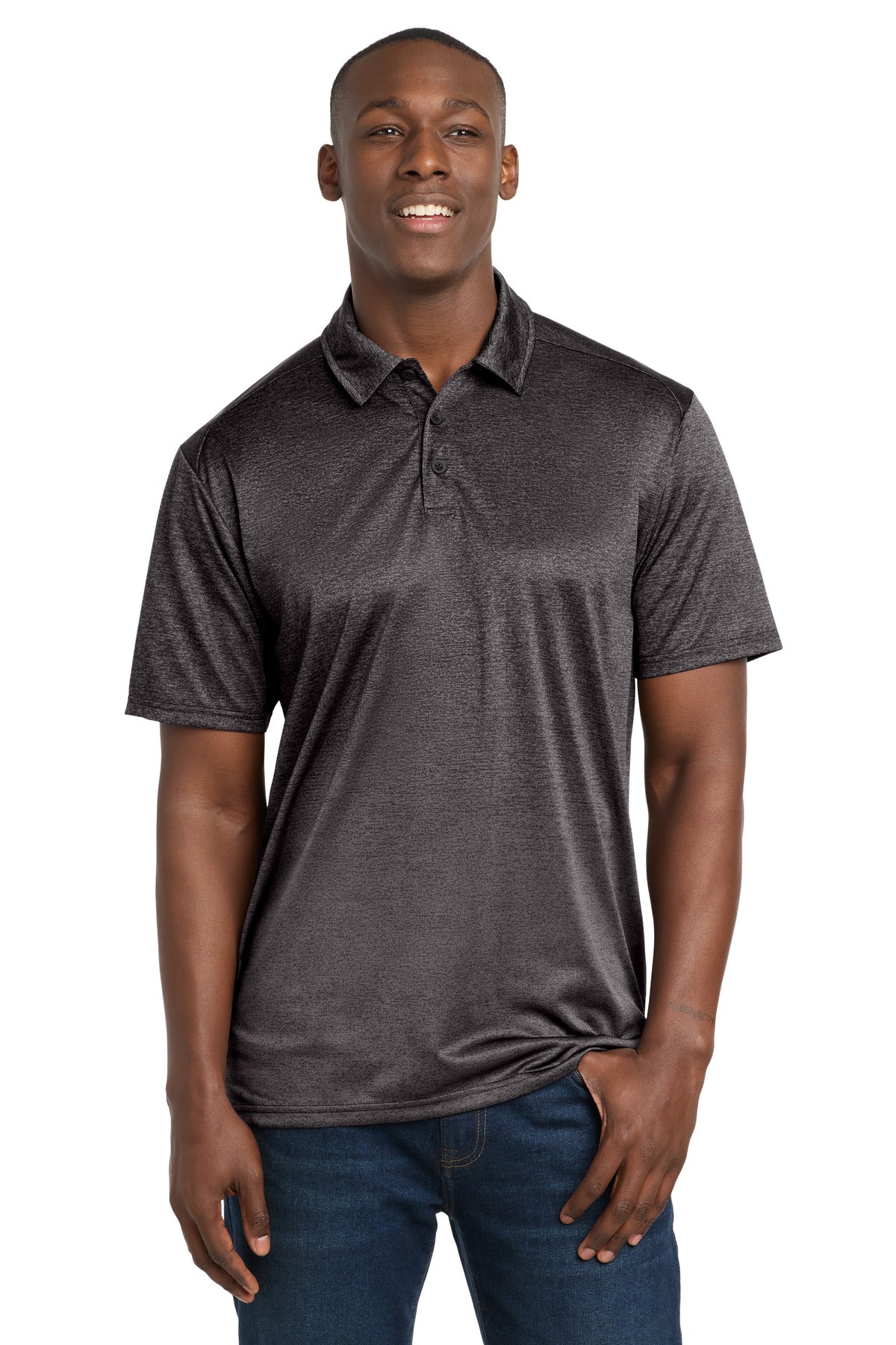 Sport-Tek Men's Ombre Heather Polo