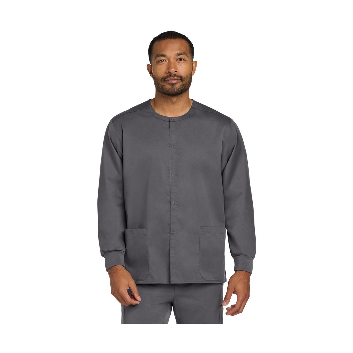 Wink Men's WorkFlex Snap-Front Scrub Jacket WW3080