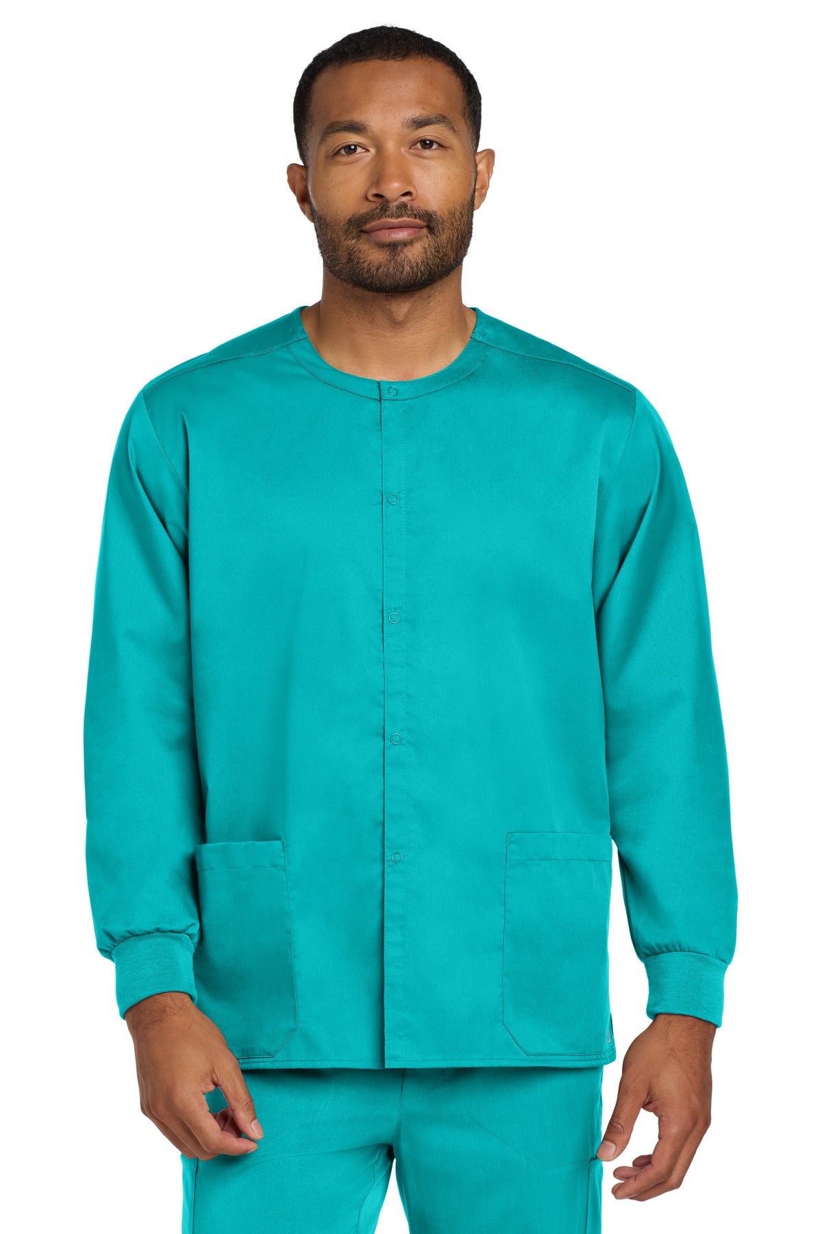 Wink Men's WorkFlex Snap-Front Scrub Jacket WW3080