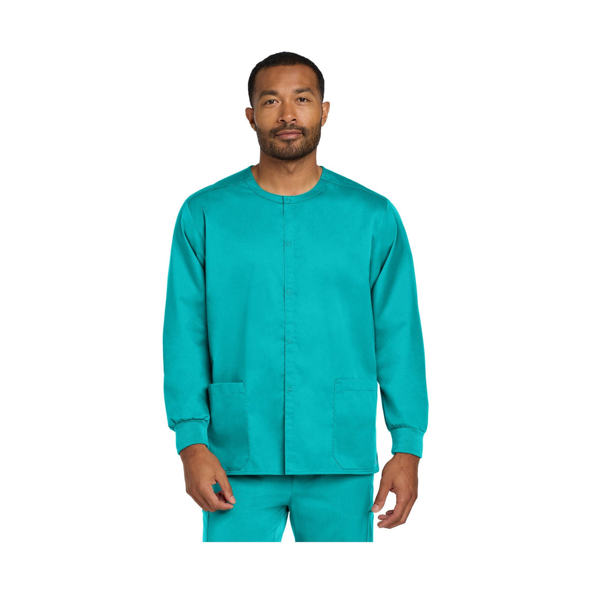 Wink Men's WorkFlex Snap-Front Scrub Jacket WW3080