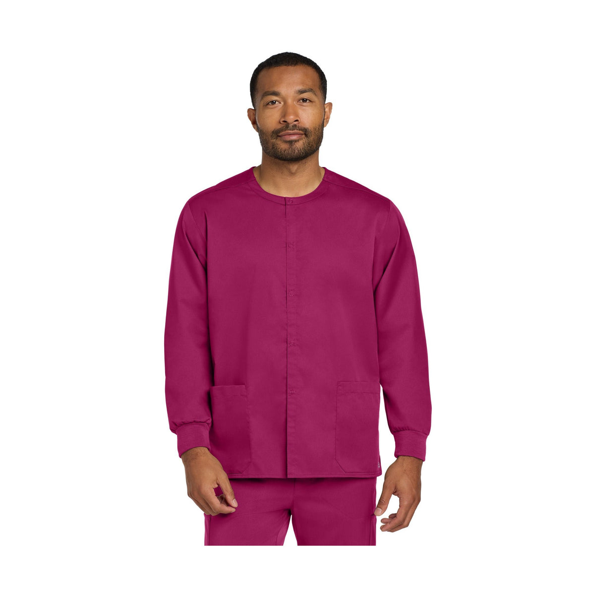 Wink Men's WorkFlex Snap-Front Scrub Jacket WW3080