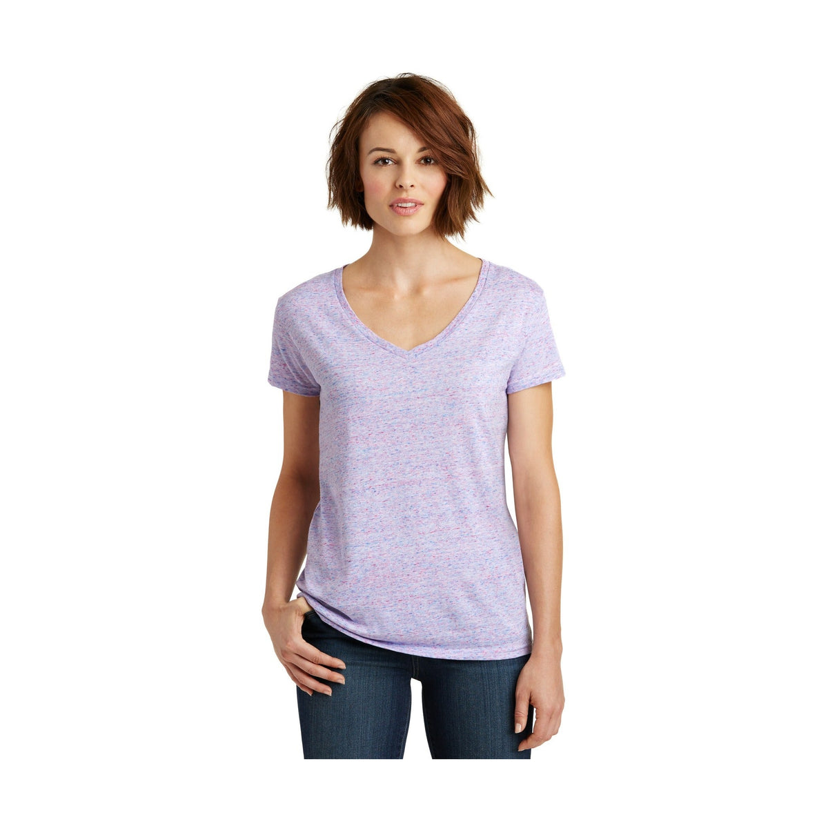 District Women's Cosmic V-Neck Tee