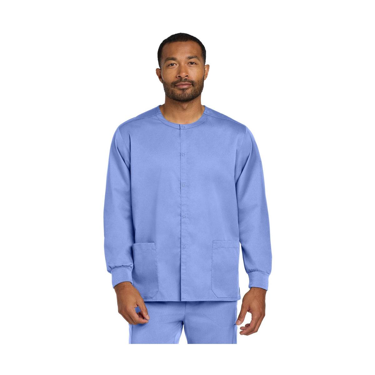 Wink Men's WorkFlex Snap-Front Scrub Jacket WW3080