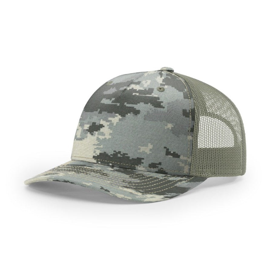 Richardson 112PFP Printed Five Panel Trucker Hat Unisex Accessories Hats & Caps