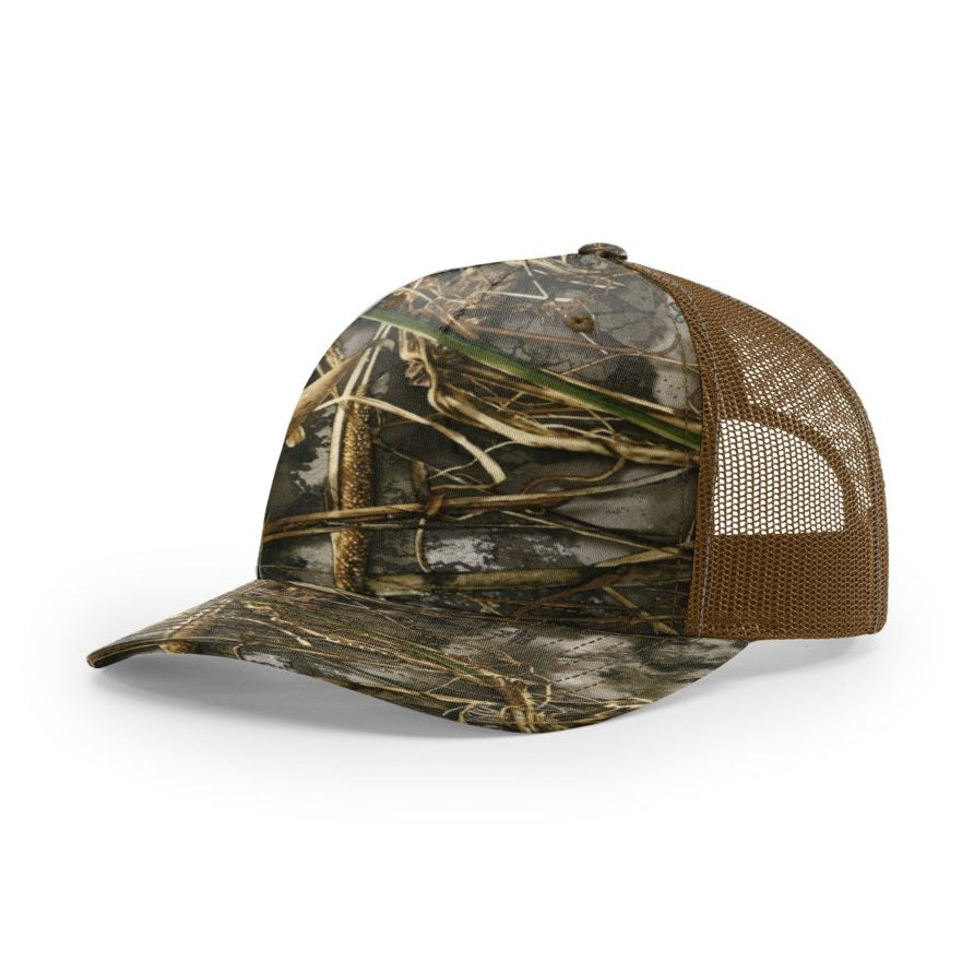 Richardson 112PFP Printed Five Panel Trucker Hat Unisex Accessories Hats & Caps