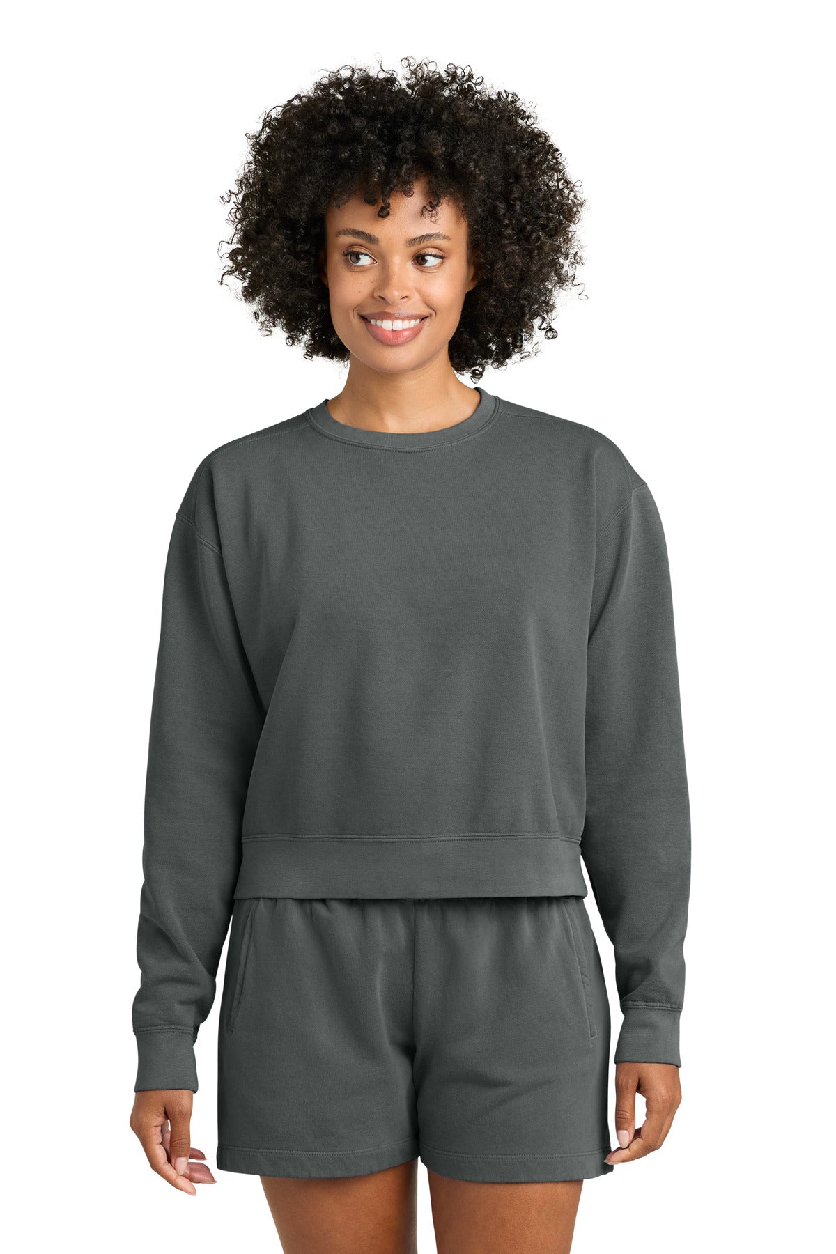 Comfort Colors Women's Mid-Length Crewneck Sweatshirt 1566L