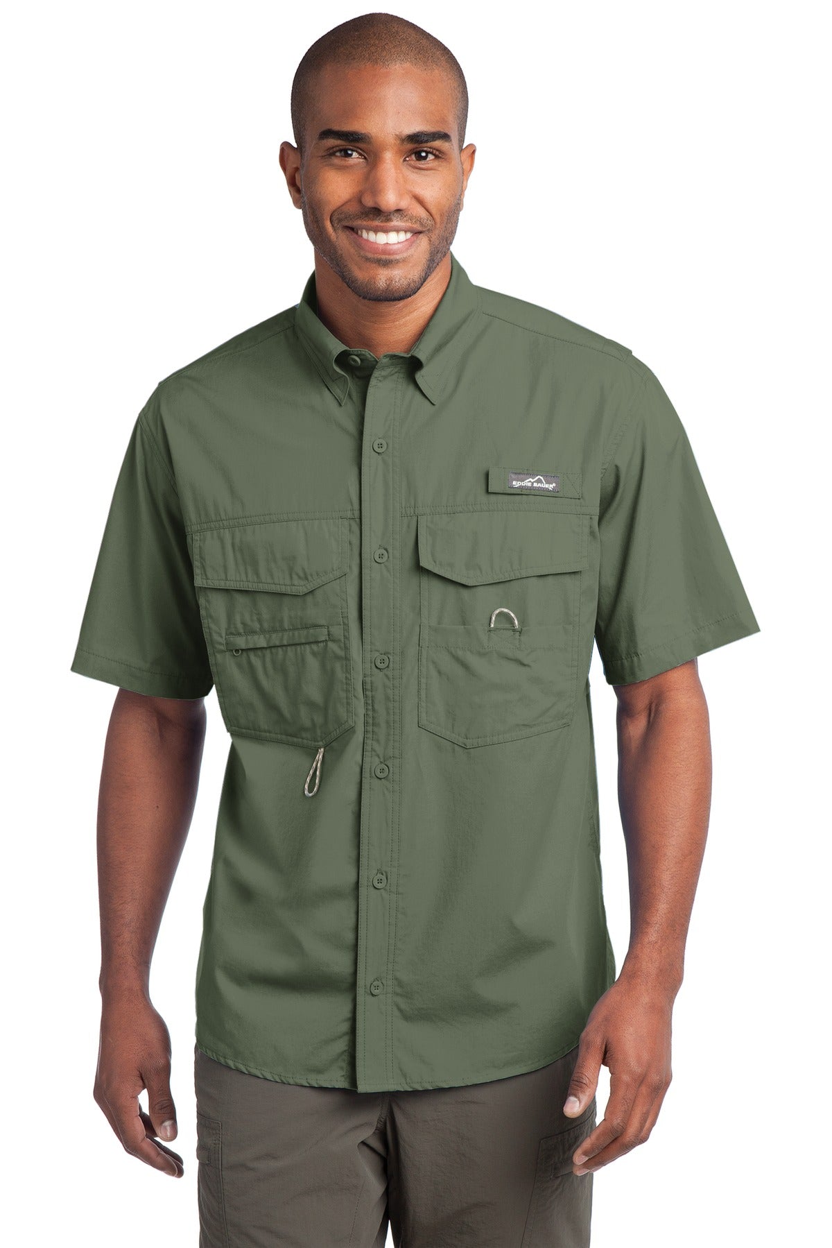 Eddie Bauer Men's Short Sleeve Fishing Shirt