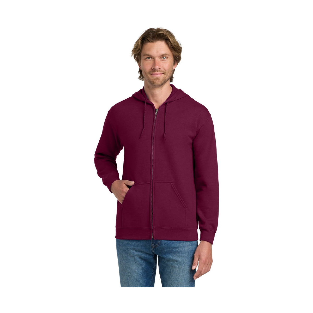 Gildan Men's Heavy Blend Full-Zip Hooded Sweatshirt
