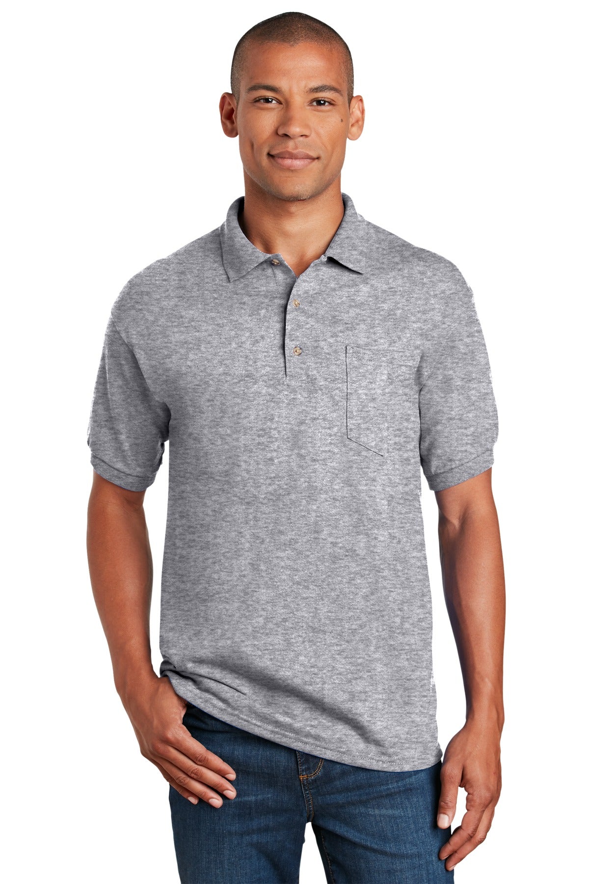 Gildan Men's DryBlend 6-Ounce Jersey Knit Sport Shirt with Pocket