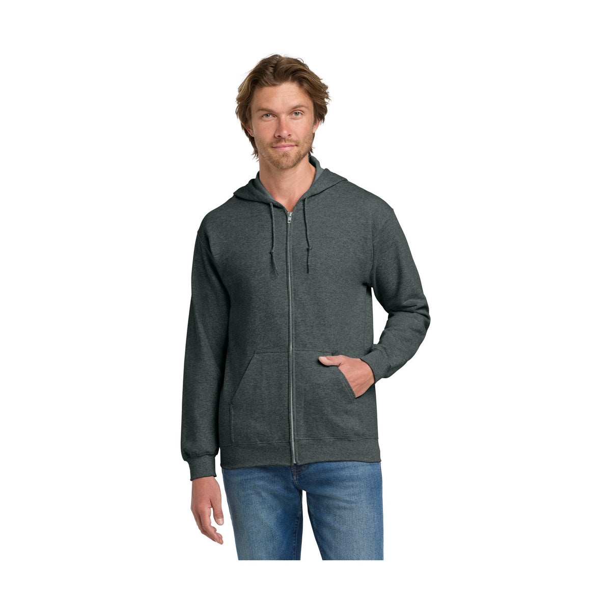 Gildan Men's Heavy Blend Full-Zip Hooded Sweatshirt