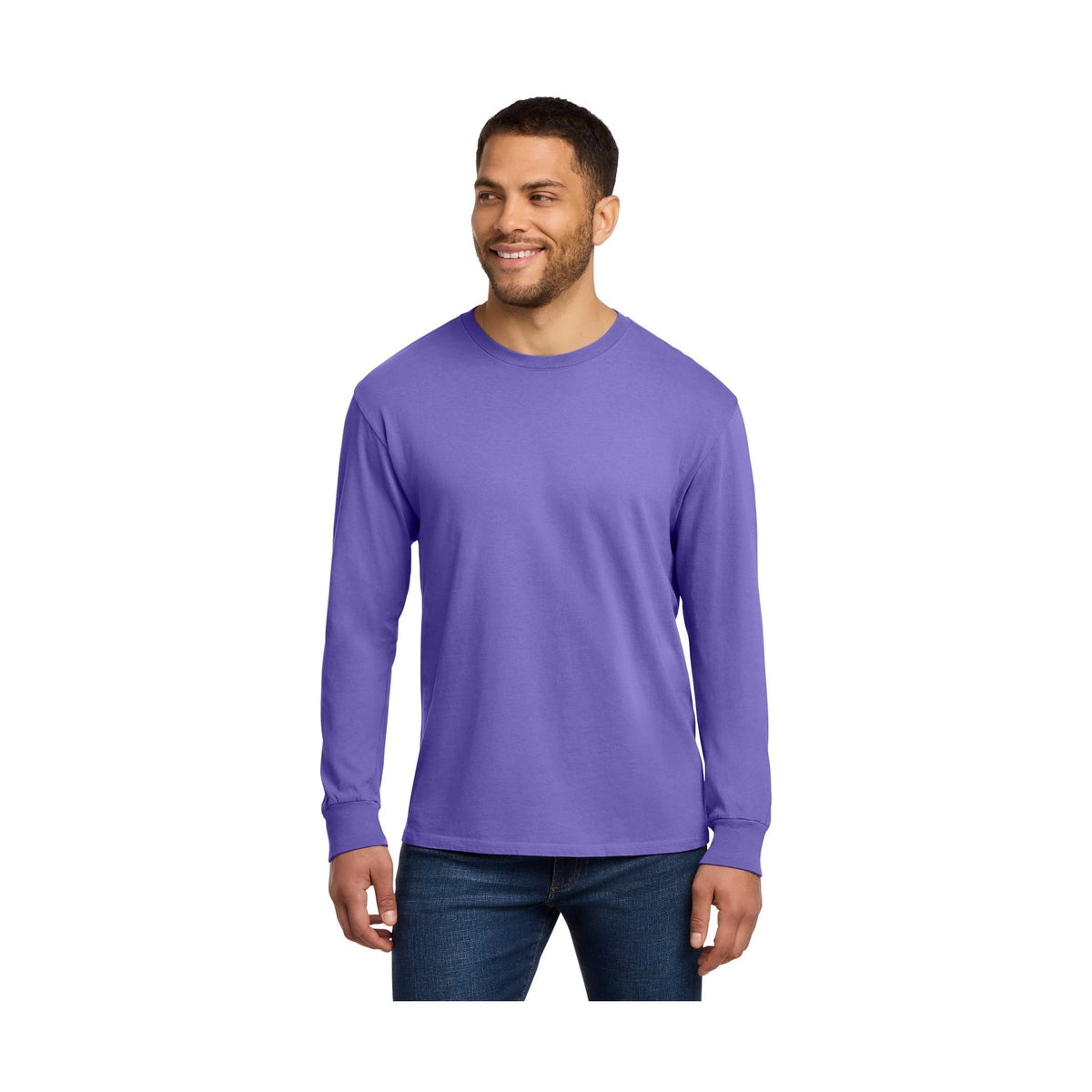 Port & Co Men's Beach Wash Garment-Dyed Long Sleeve Tee PC099LS