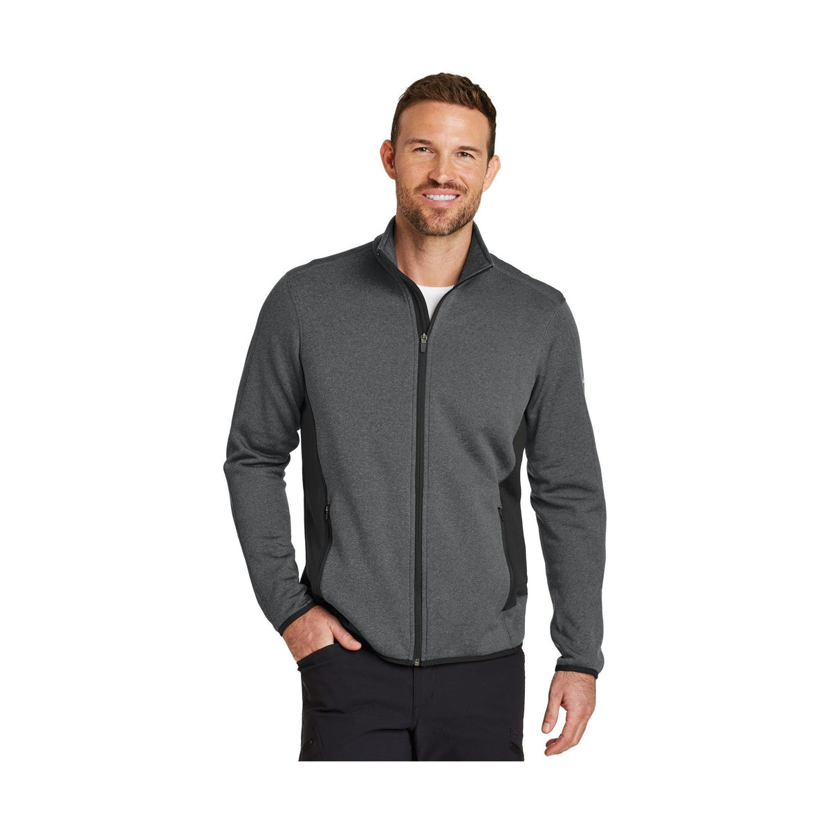 Eddie Bauer Men's Full-Zip Heather Stretch Fleece Jacket