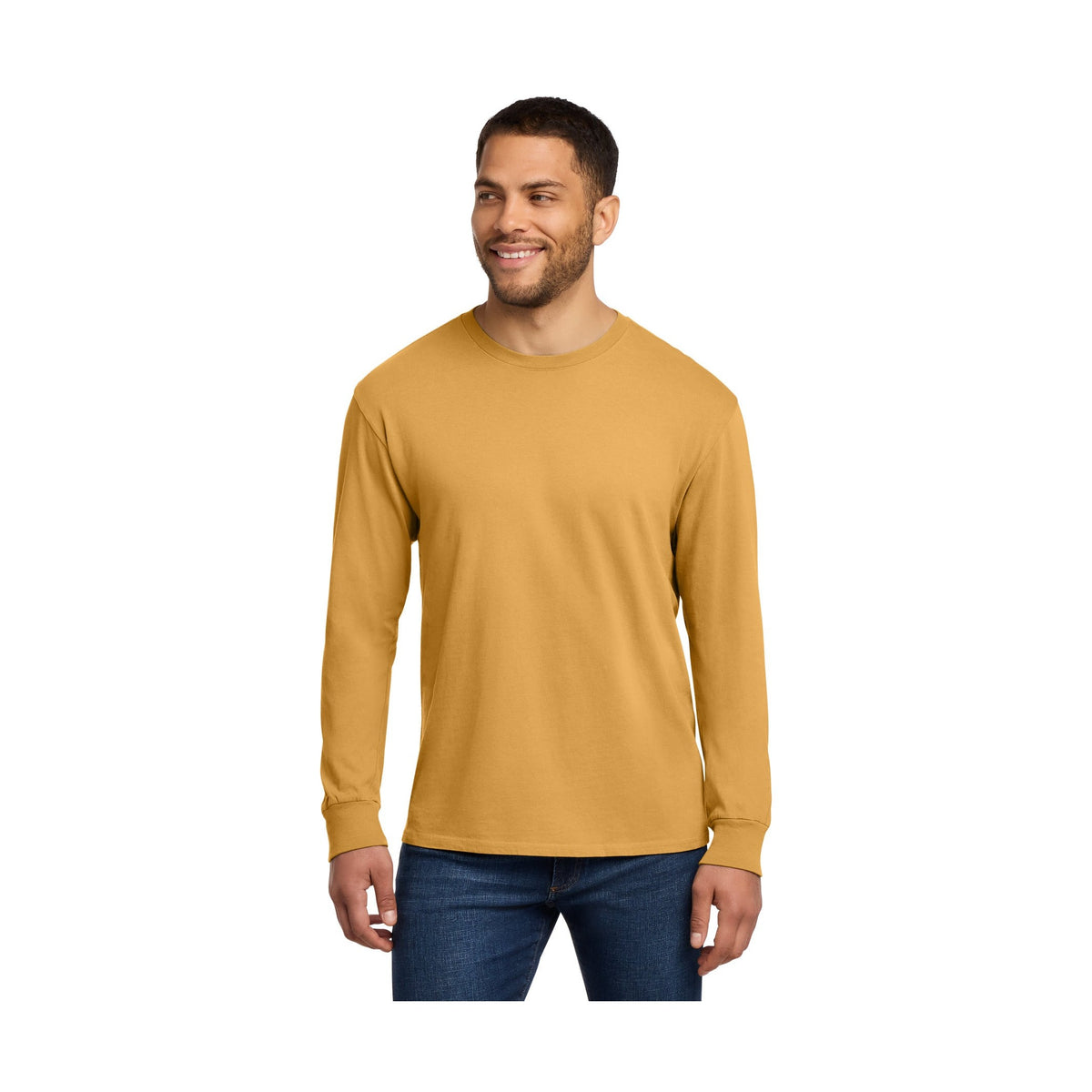 Port & Co Men's Beach Wash Garment-Dyed Long Sleeve Tee PC099LS Mens Apparel Shirts & Tops