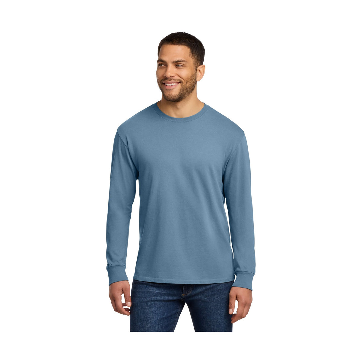 Port & Co Men's Beach Wash Garment-Dyed Long Sleeve Tee PC099LS