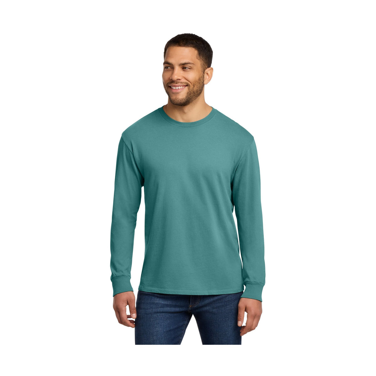 Port & Co Men's Beach Wash Garment-Dyed Long Sleeve Tee PC099LS