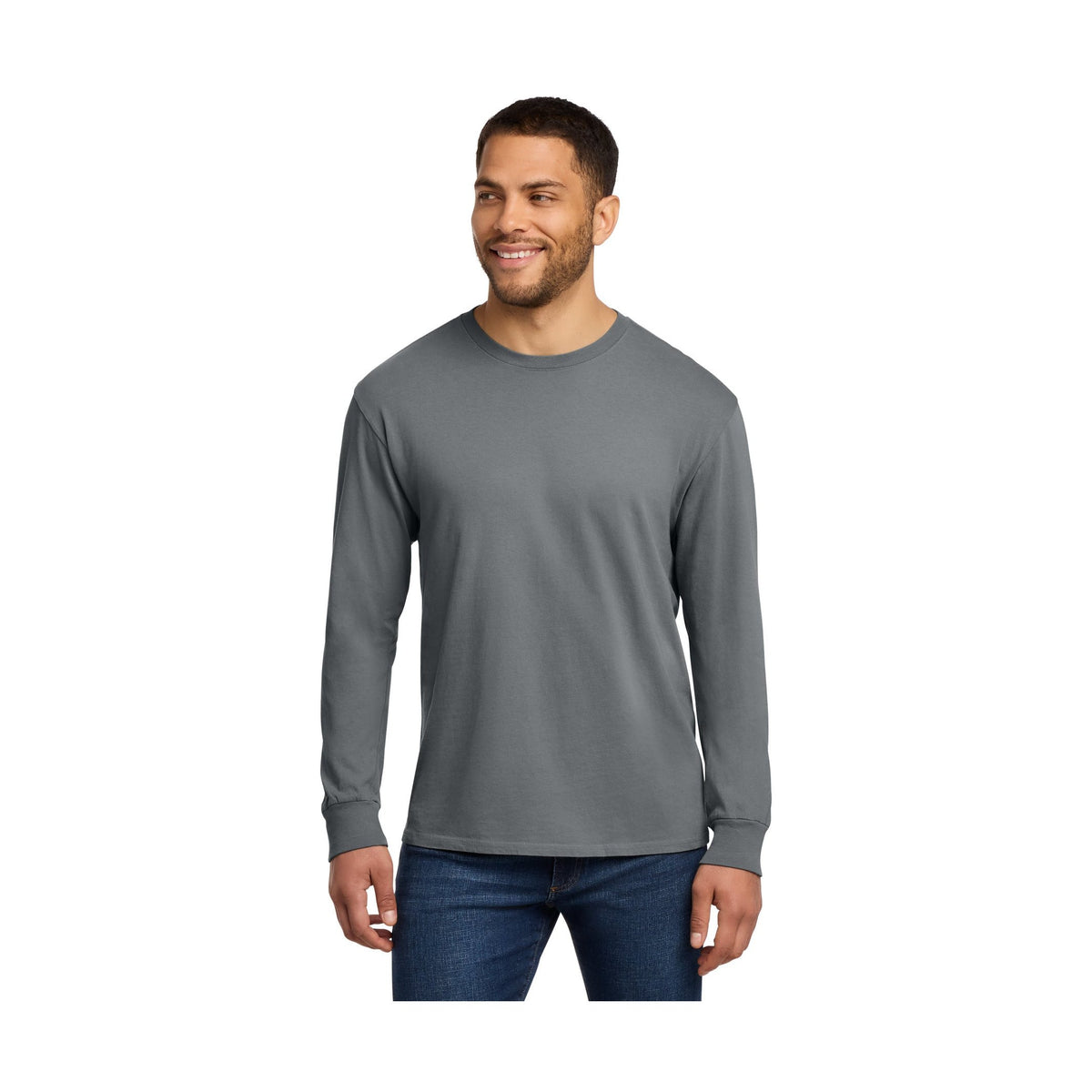 Port & Co Men's Beach Wash Garment-Dyed Long Sleeve Tee PC099LS