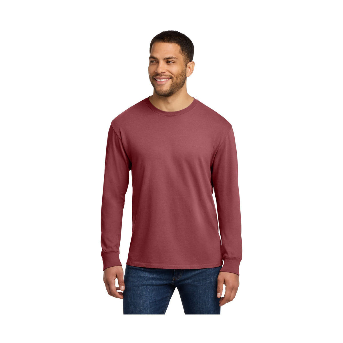 Port & Co Men's Beach Wash Garment-Dyed Long Sleeve Tee PC099LS