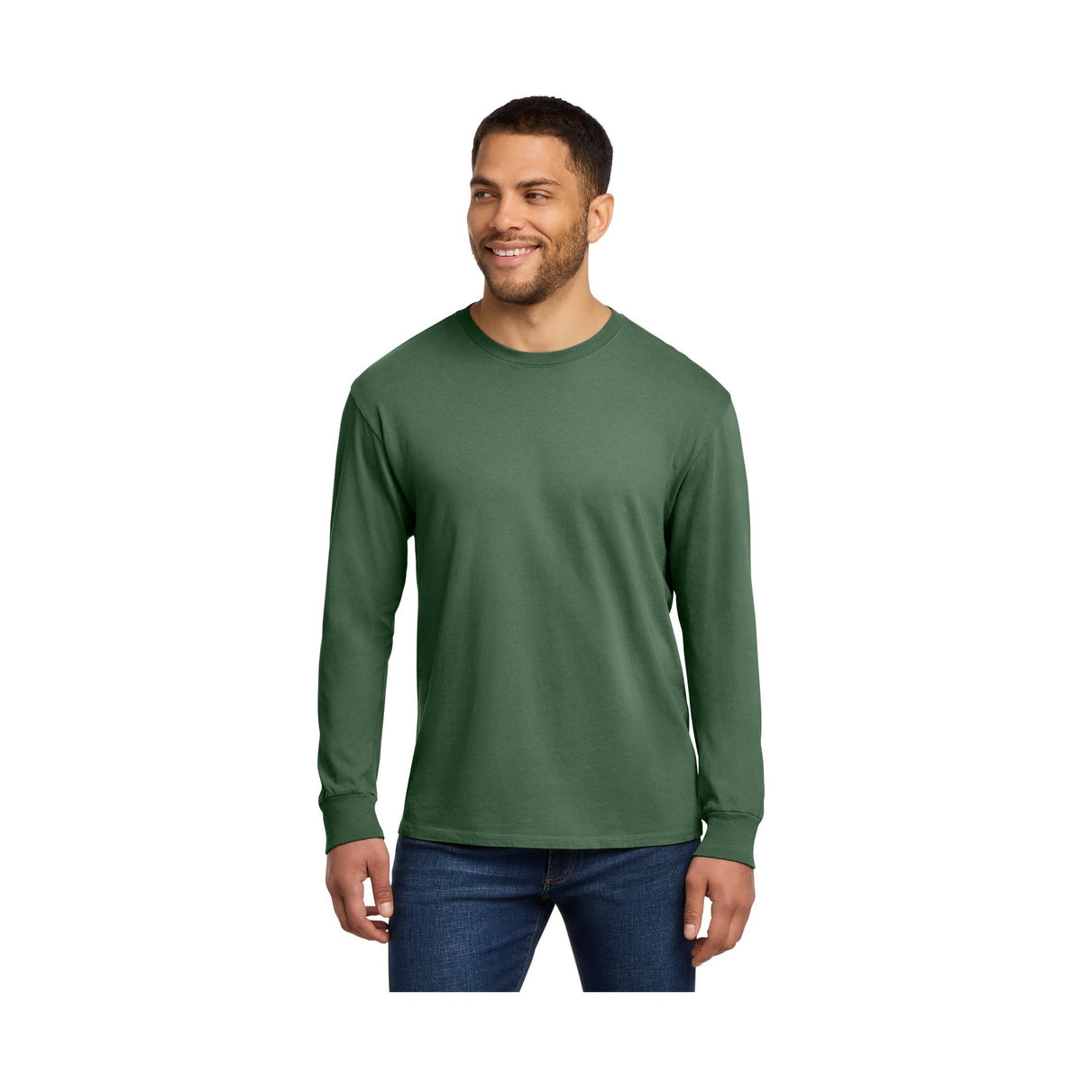 Port & Co Men's Beach Wash Garment-Dyed Long Sleeve Tee PC099LS