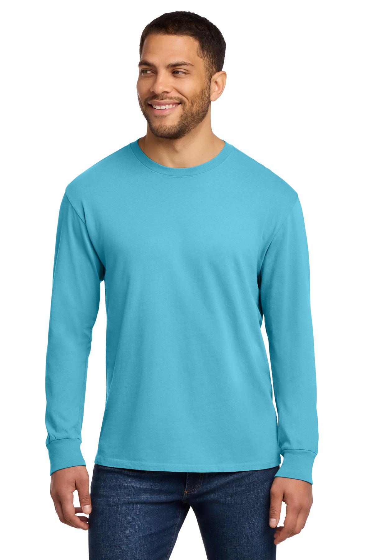 Port & Co Men's Beach Wash Garment-Dyed Long Sleeve Tee PC099LS