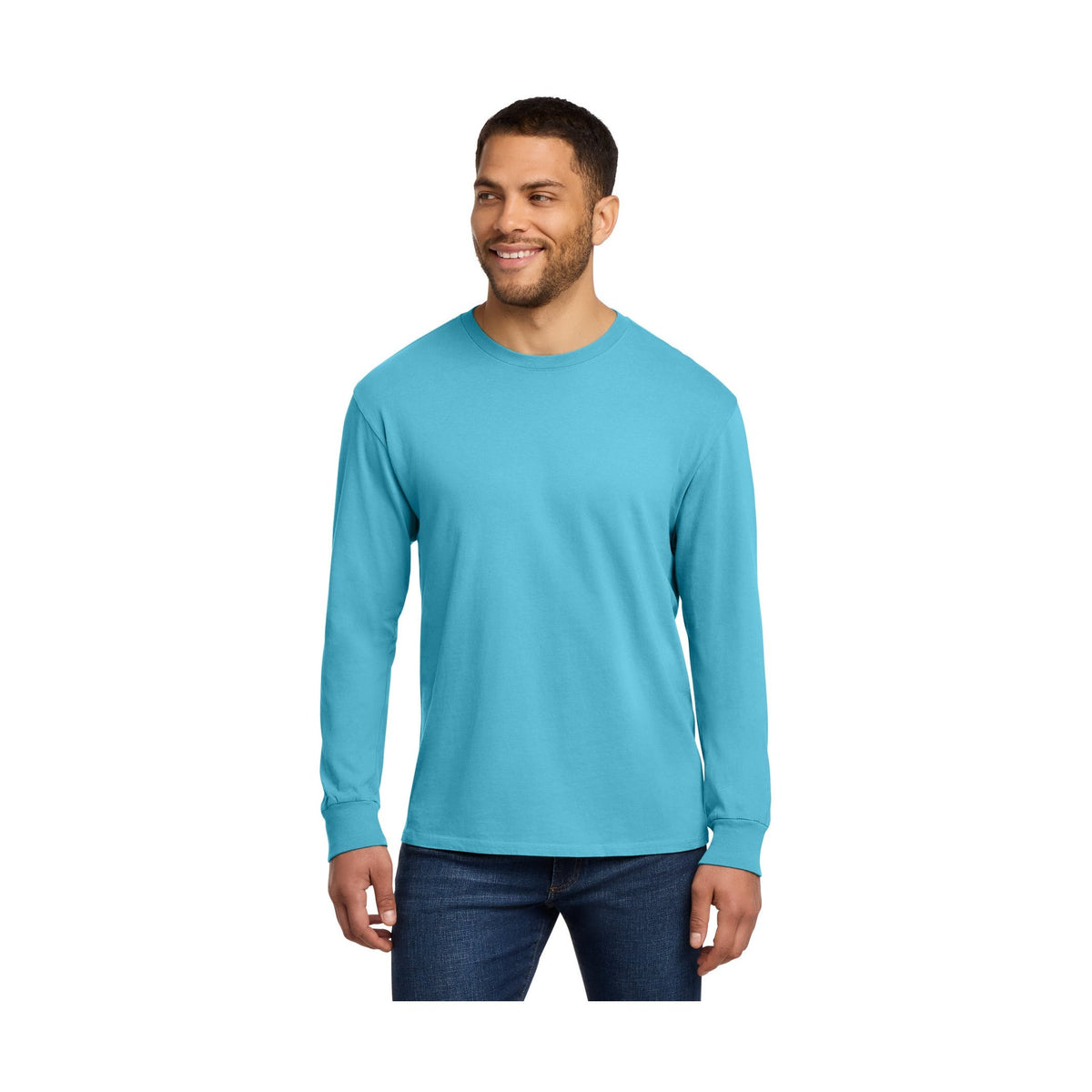 Port & Co Men's Beach Wash Garment-Dyed Long Sleeve Tee PC099LS