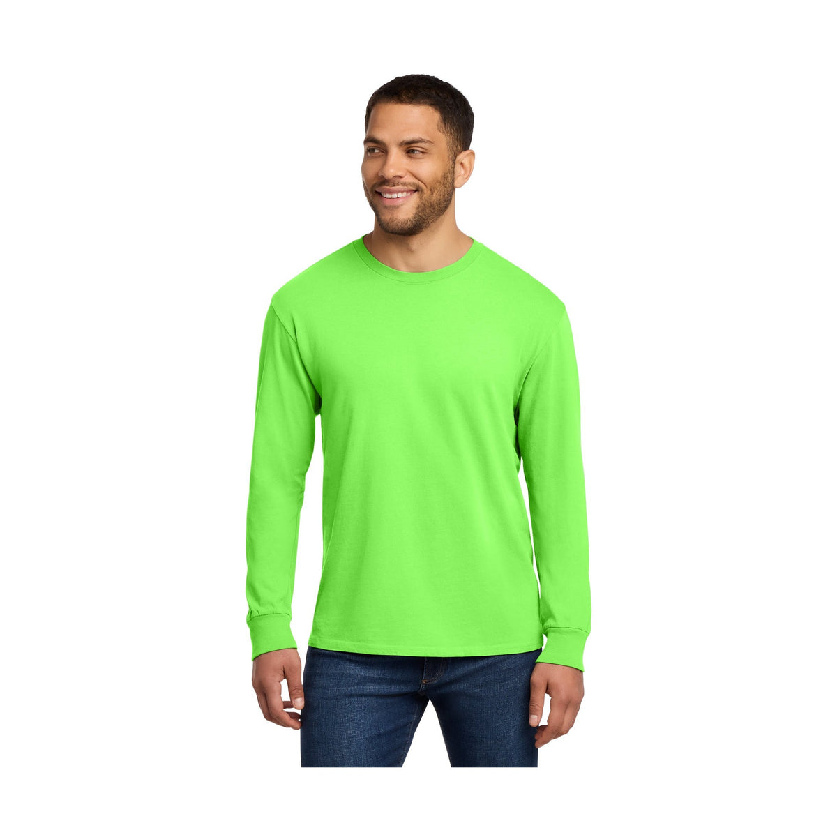 Port & Co Men's Beach Wash Garment-Dyed Long Sleeve Tee PC099LS