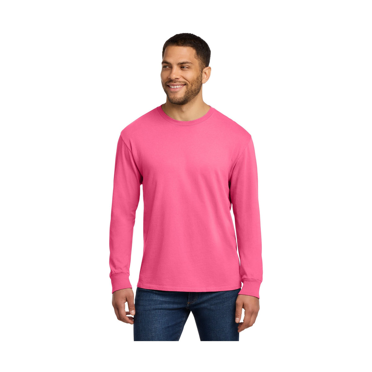Port & Co Men's Beach Wash Garment-Dyed Long Sleeve Tee PC099LS