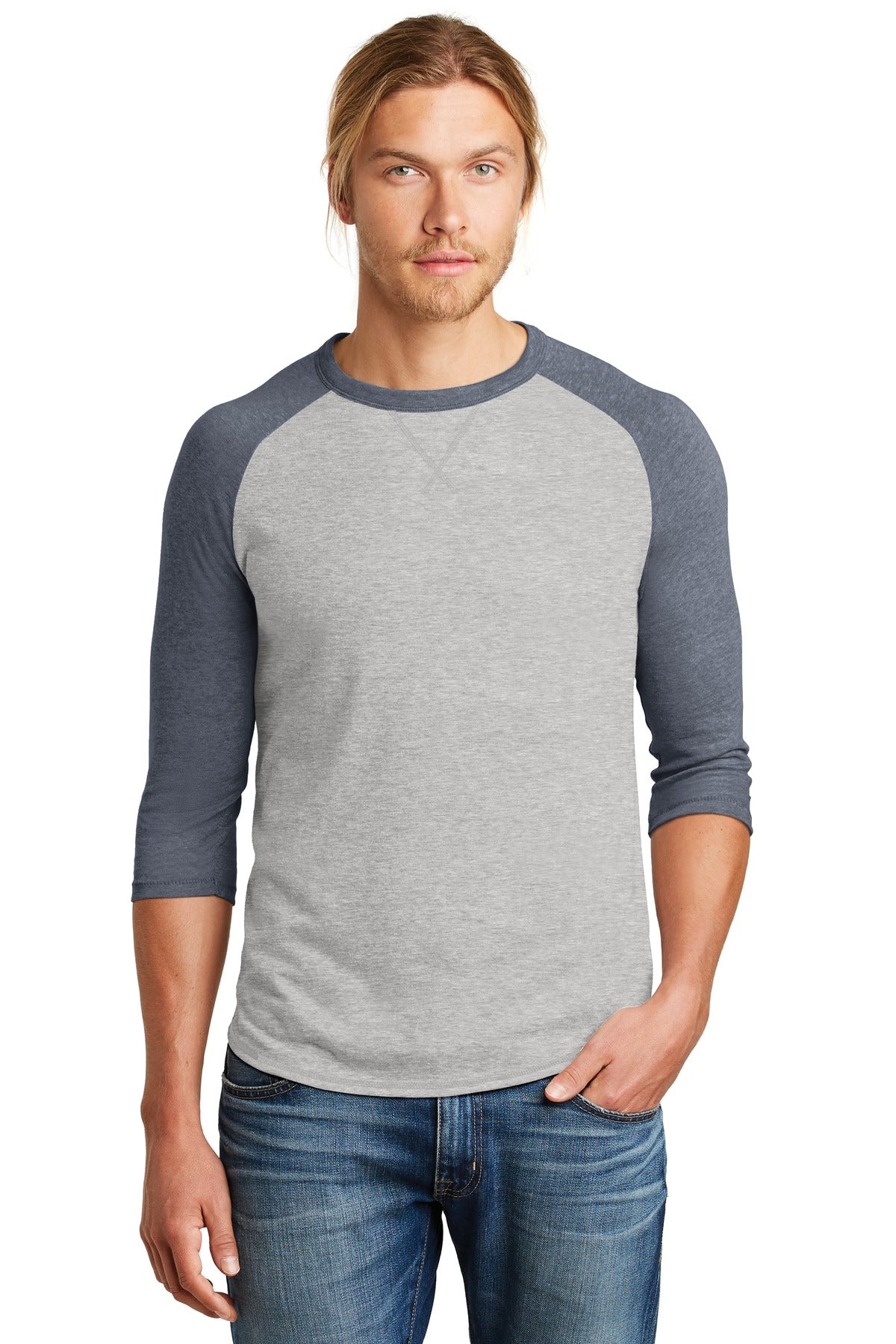 Alternative Apparel Men's Dugout 3/4-Sleeve Vintage Tee