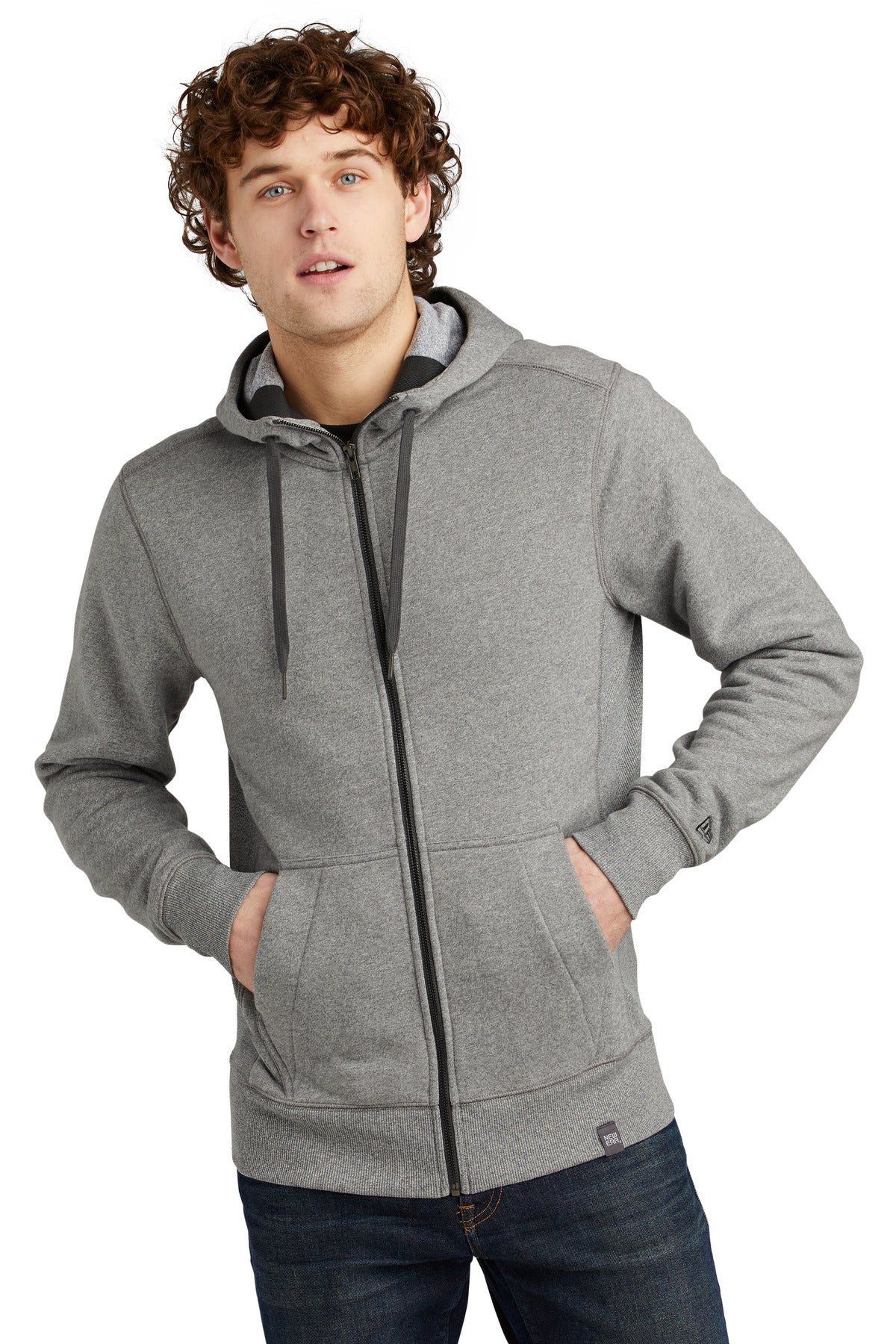 New Era Men's French Terry Full-Zip Hoodie