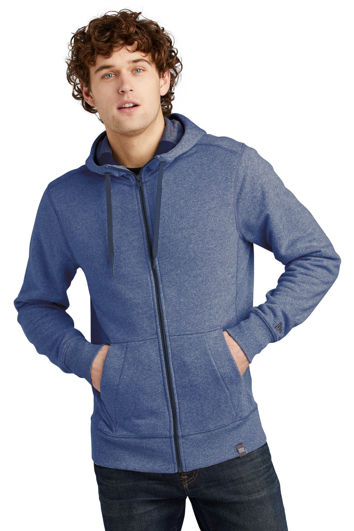 New Era Men's French Terry Full-Zip Hoodie