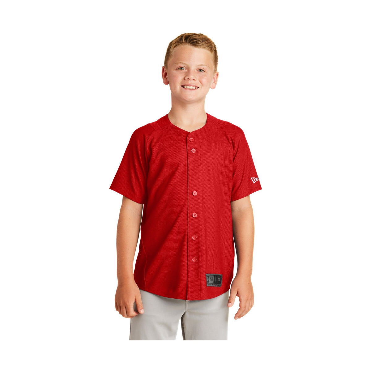 New Era Youth Diamond Era Full-Button Jersey