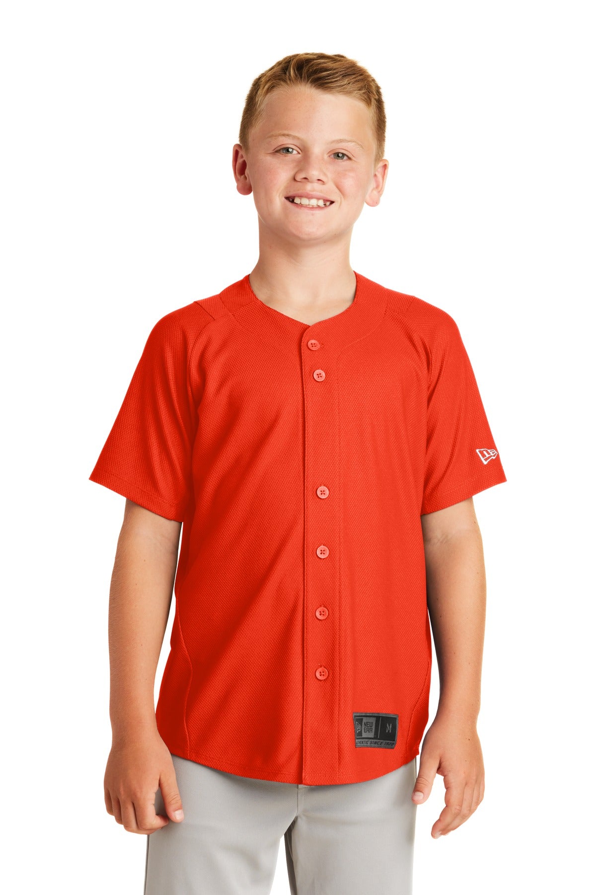 New Era Youth Diamond Era Full-Button Jersey