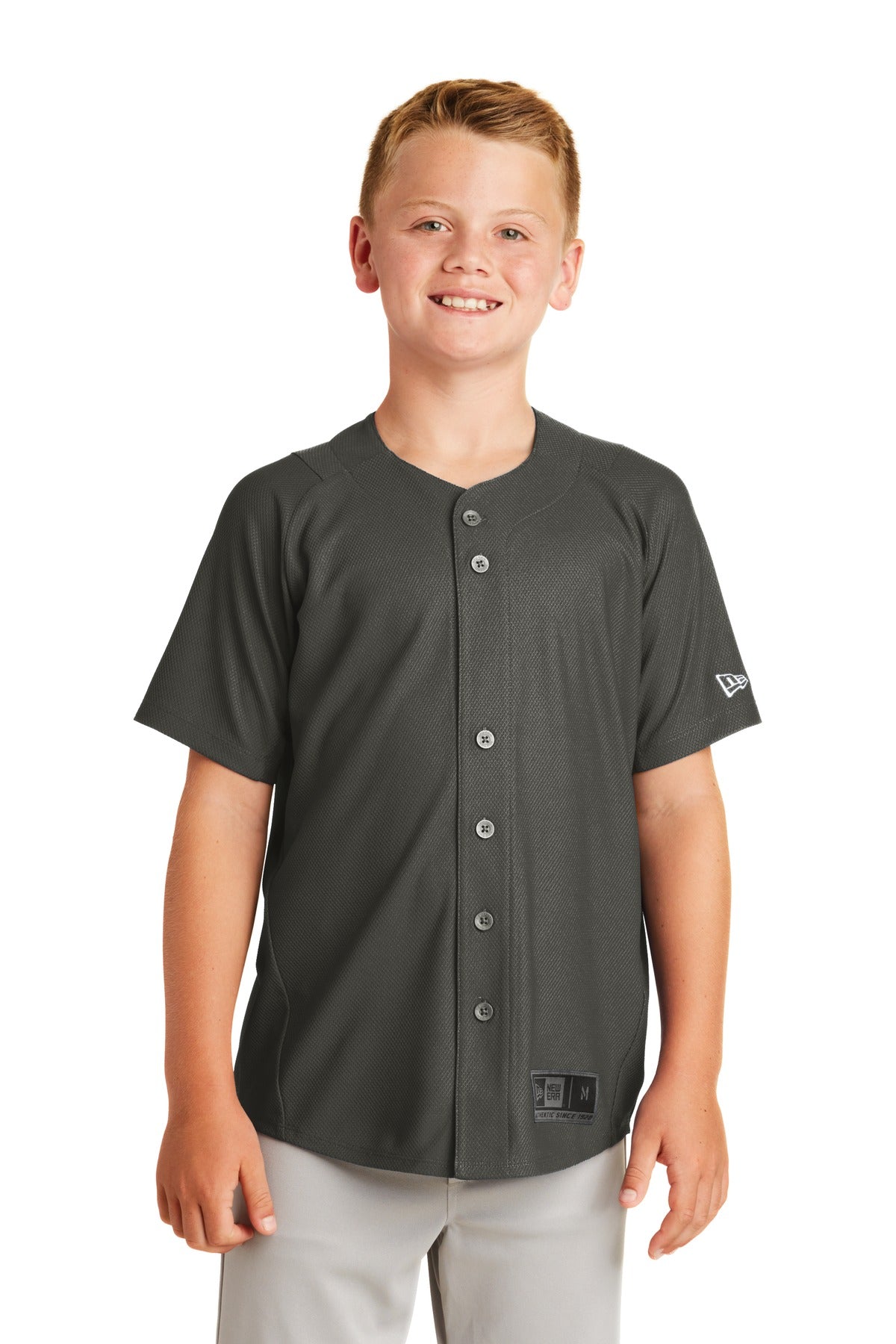 New Era Youth Diamond Era Full-Button Jersey