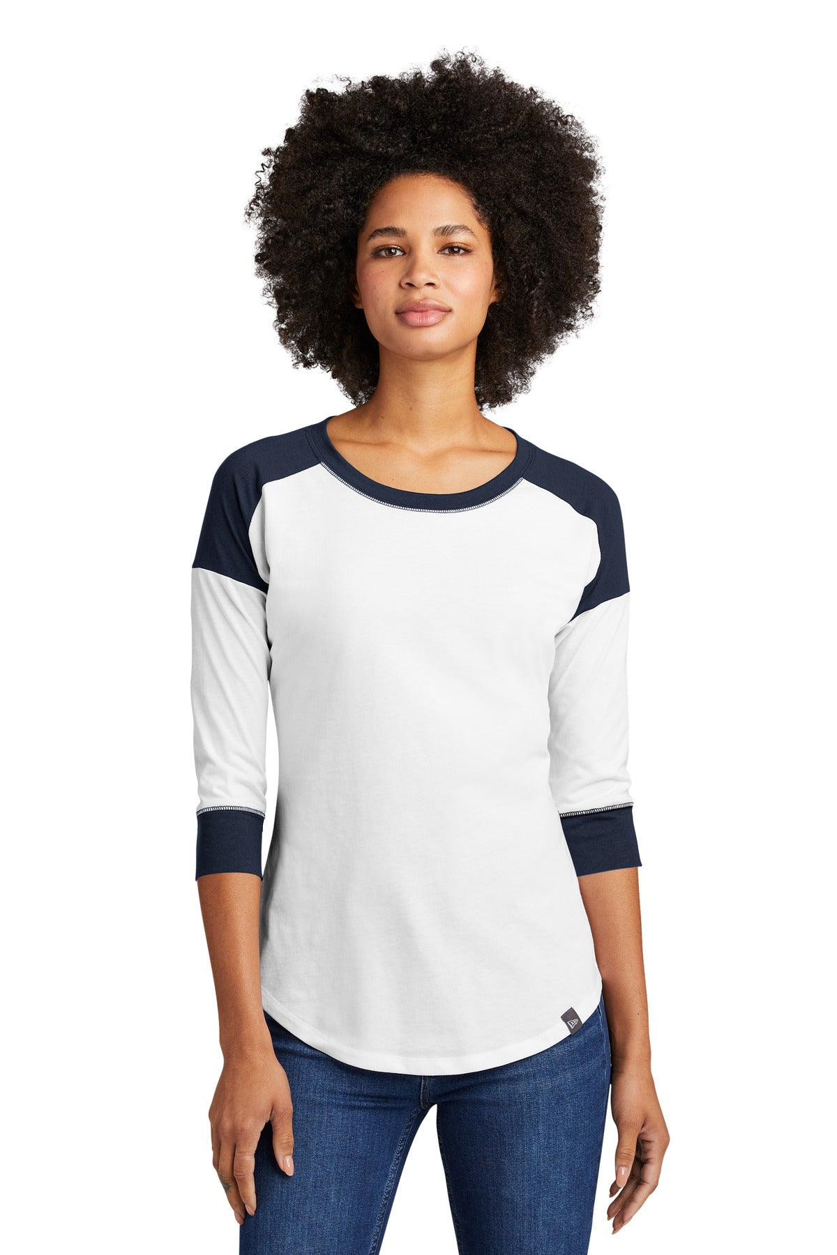 New Era Women's Heritage Blend 3/4-Sleeve Baseball Raglan Tee