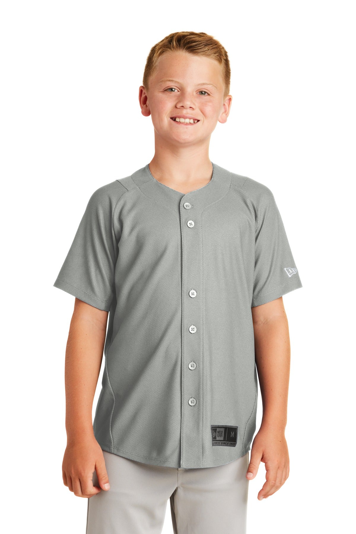 New Era Youth Diamond Era Full-Button Jersey