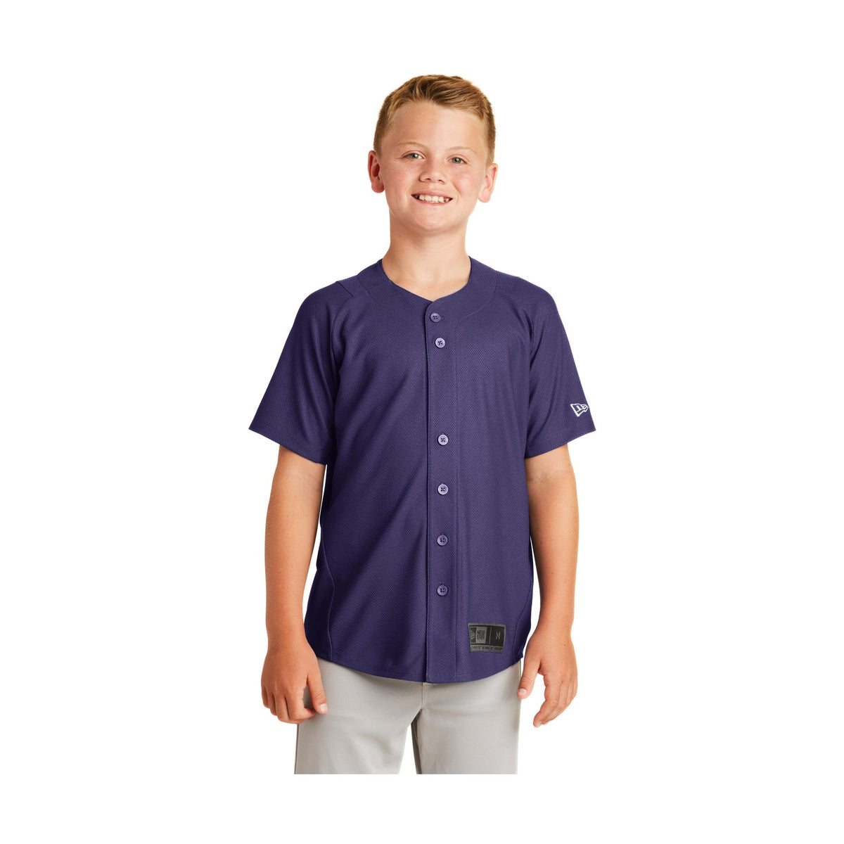 New Era Youth Diamond Era Full-Button Jersey